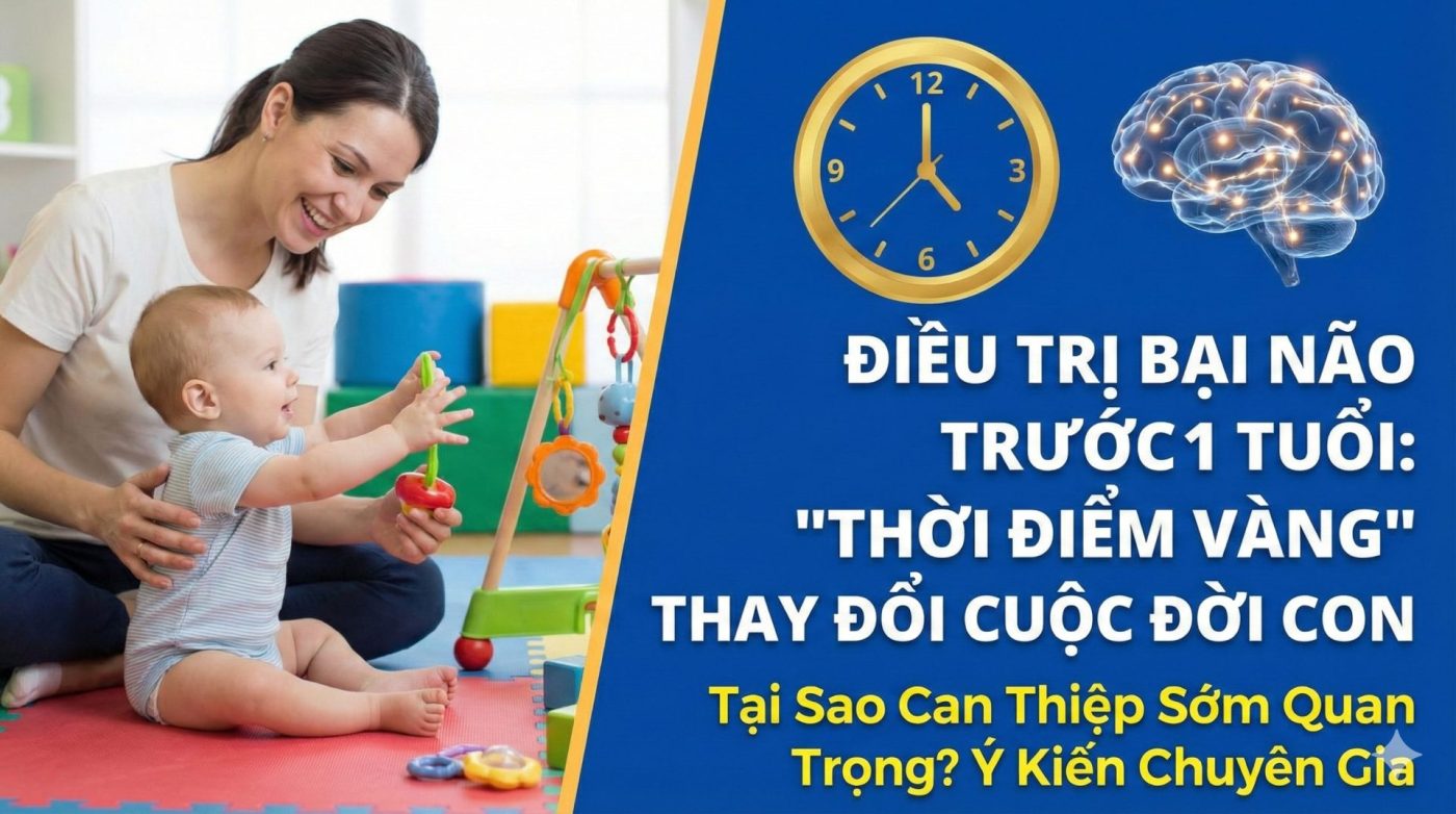 Tại Sao Điều Trị Bại Não Trước 1 Tuổi Là "Thời Điểm Vàng" Thay Đổi Cuộc Đời Con?